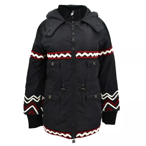 Chanel Sport Line Zip Up Hooded Jacket Black - Picture 1 of 11